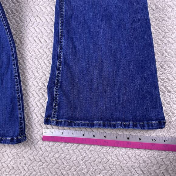 M Jeans Maurices Mid Rise Dark Wash Mid Rise Womens Blue Jeans Sz 16 Short - Picture 11 of 14